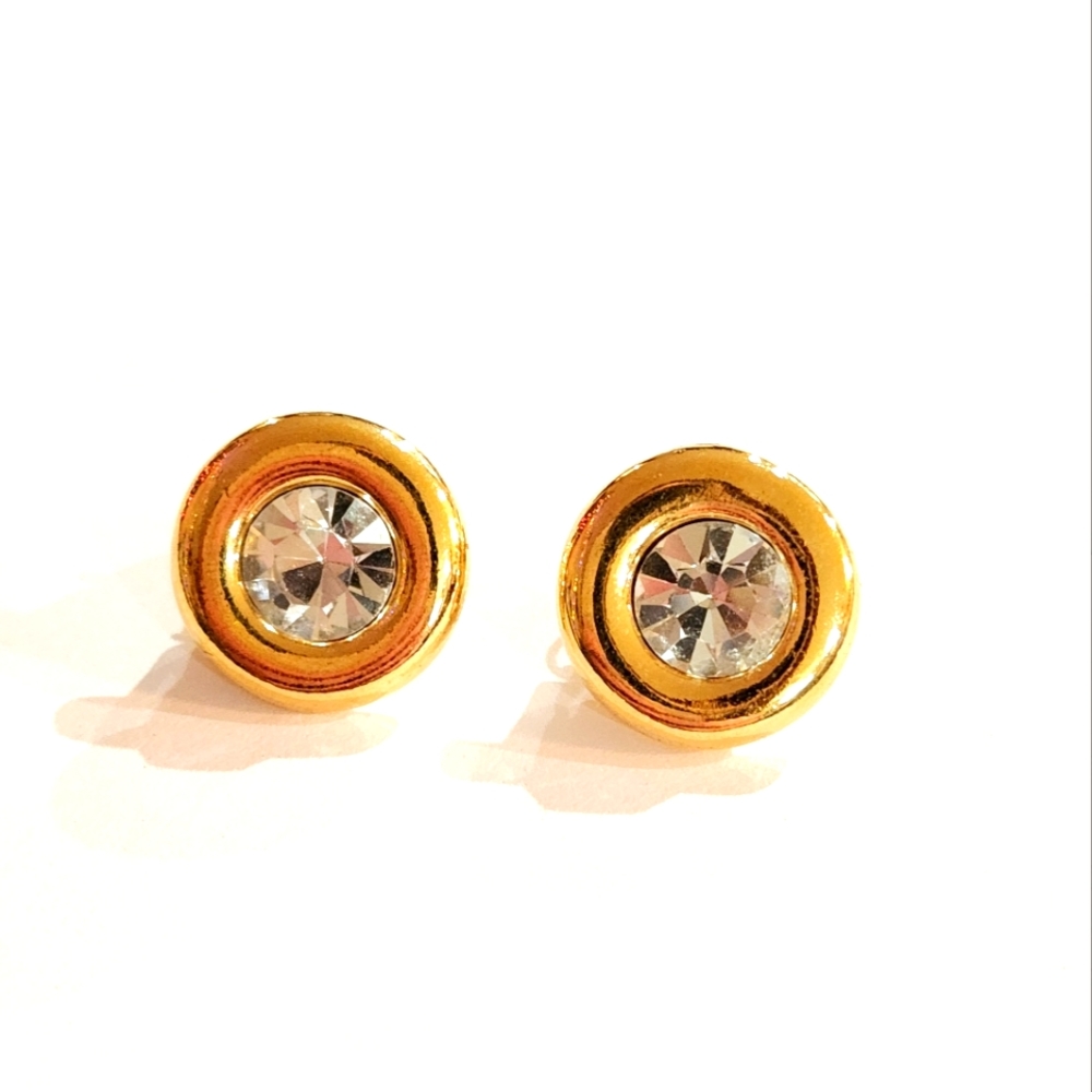 KJL for Avon Vintage Rhinestone Earrings